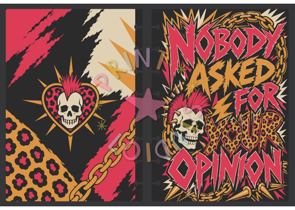 Nobody Ask For Your Opinion Notebook