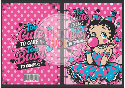 Too Cute To Care Boop Notebook
