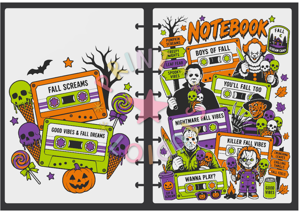 Halloween Fab 4 Notebook