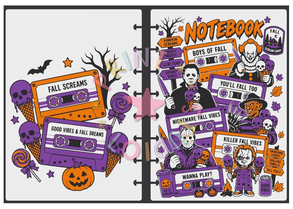 Halloween Fab 4 Notebook