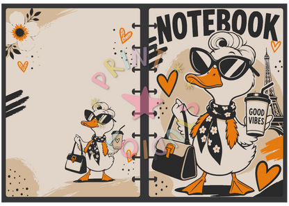 Good Vibes Duck Notebook