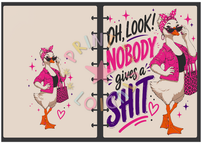 Oh Look , Nobody gives A Shit Notebook