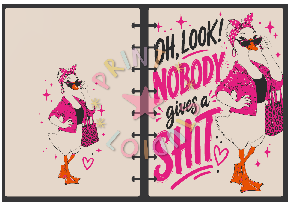 Oh Look , Nobody gives A Shit Notebook