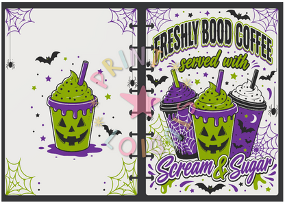 Freshly Bood Coffee Green Notebook